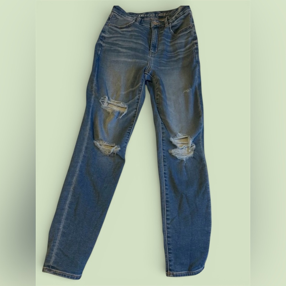 American eagle women’s jeans size 6 curvy super high rise next level stretch EUC